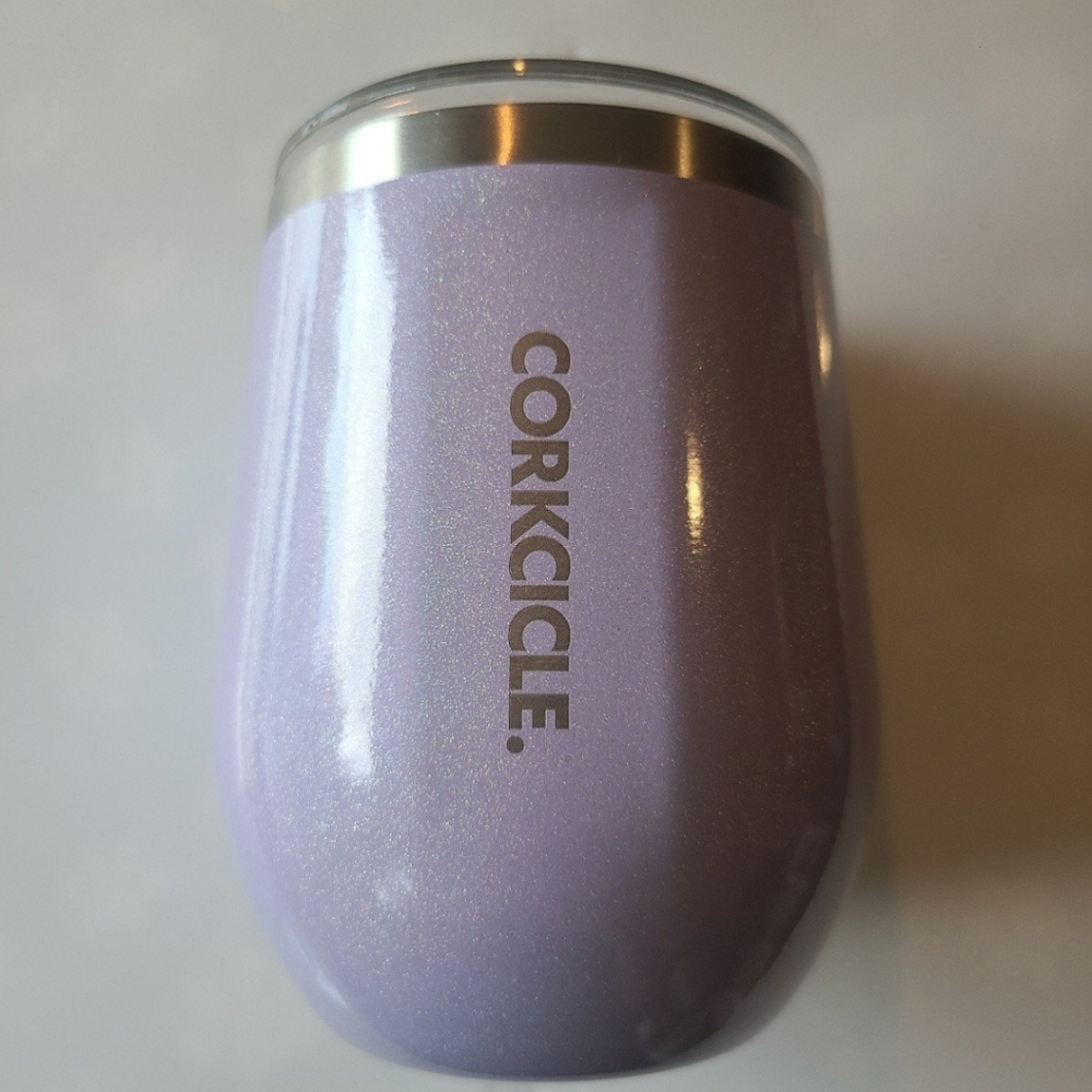 Corkcicle Stemless Triple Insulated Stainless Steel Wine Cup Tumbler in Lavendar